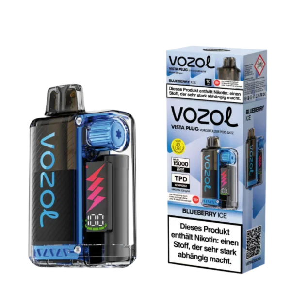 Vozol | Vista Plug 15K (TPD) | BLUEBERRY ICE | 20mg Nikotin