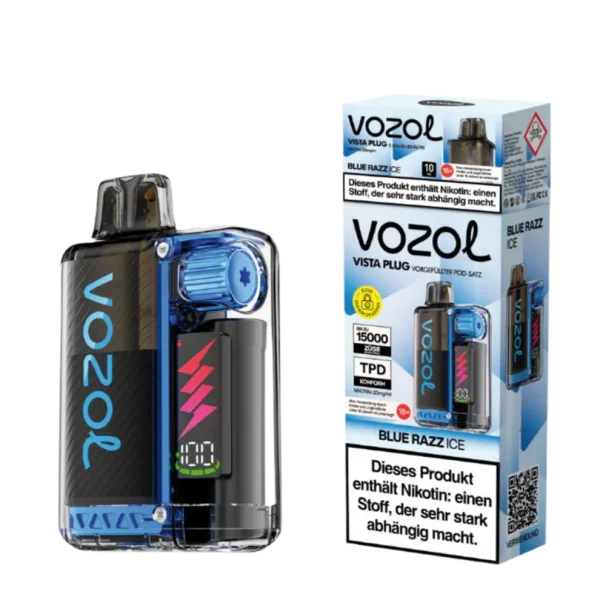 Vozol | Vista Plug 15K (TPD) | BLUE RAZZ ICE | 20mg Nikotin