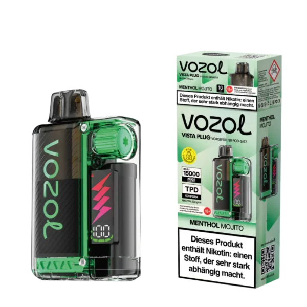 Vozol | Vista Plug 15K (TPD) | MENTHOL MOJITO | 20mg Nikotin