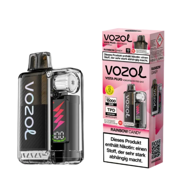 Vozol | Vista Plug 15K (TPD) | RAINBOW CANDY | 20mg Nikotin