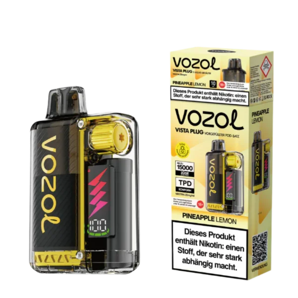 Vozol | Vista Plug 15K (TPD) | PINEAPPLE LEMON | 20mg Nikotin