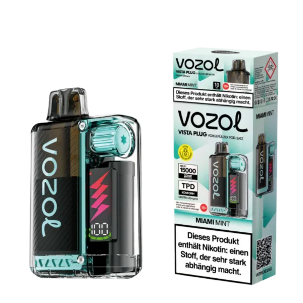 Vozol | Vista Plug 15K (TPD) | MIAMI MINT | 20mg Nikotin