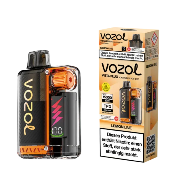 Vozol | Vista Plug 15K (TPD) | LEMON LIME | 20mg Nikotin