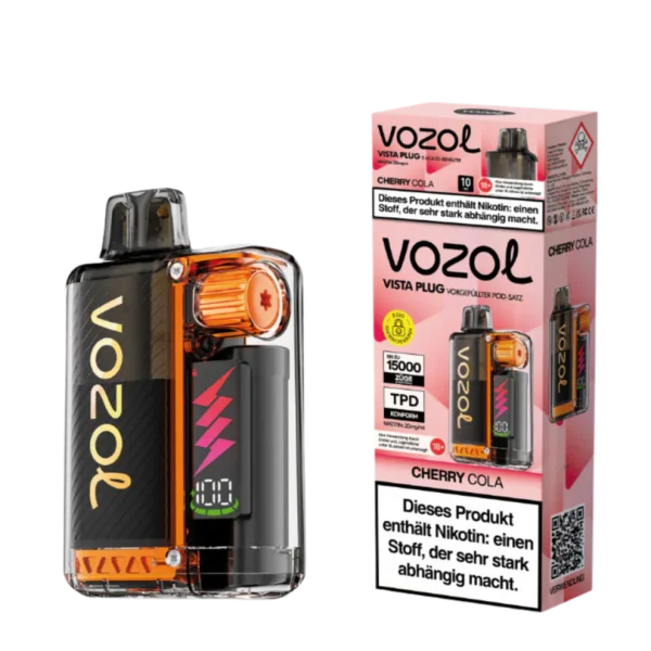 Vozol | Vista Plug 15K (TPD) | CHERRY COLA | 20mg Nikotin